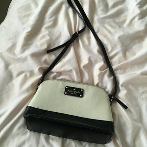 kate spade colorblock white/cream black crossbody bag purse *PLEASE READ*